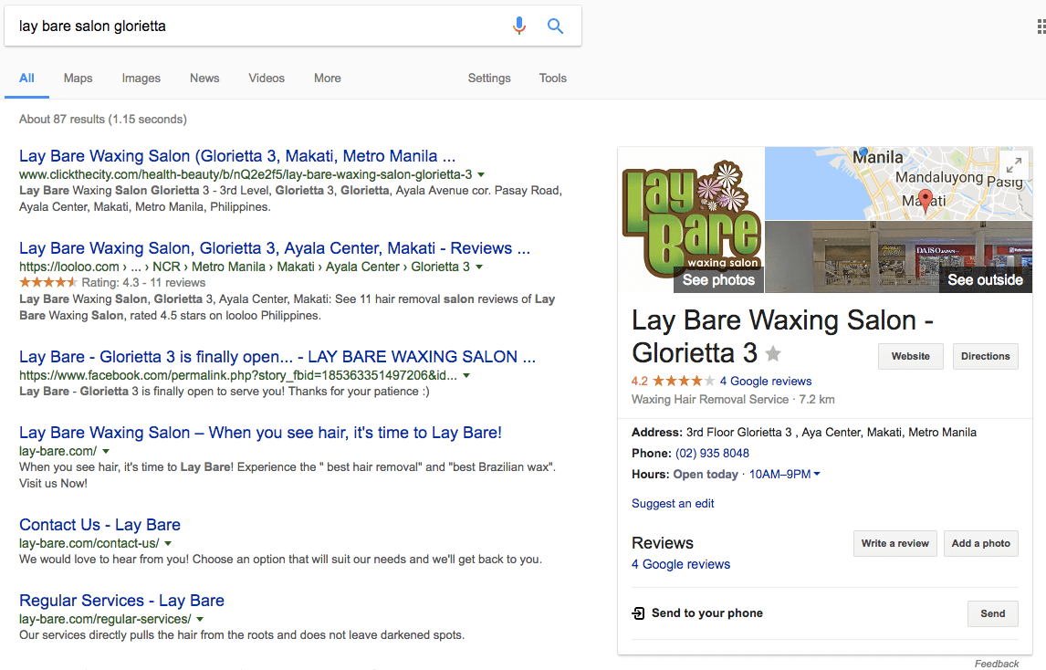 3 Search Result Side Panel