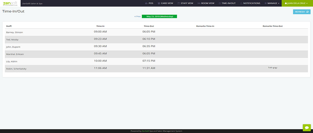 Timeclock Report (2 of 2)