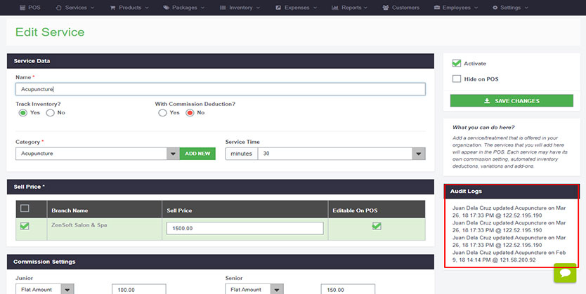 Auditlog Services
