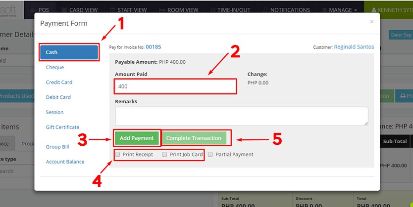 Cashpayment