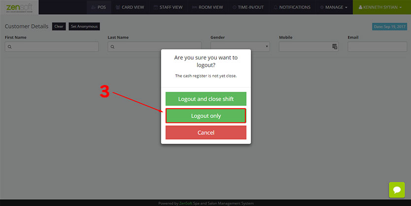 Logout (2 of 2)