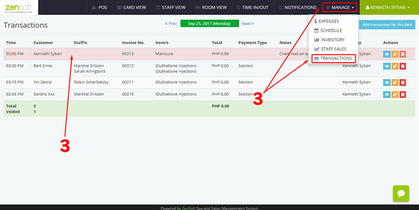Voiding Transactions (4 of 4)
